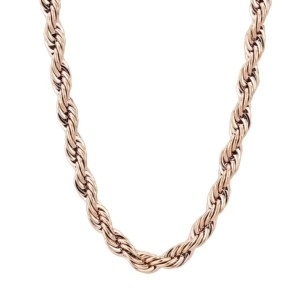JCE2434R IP Rose Gold(Ion Plating) Stainless Steel Chain with No Stone